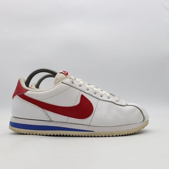 Nike Cortez Basic Leather OG Forrest Gump Men's Size 8.5 White 882254-164 - Picture 1 of 11